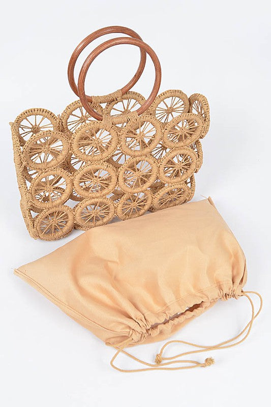 Monotone 2-in-1 Crochet handbag-BAH